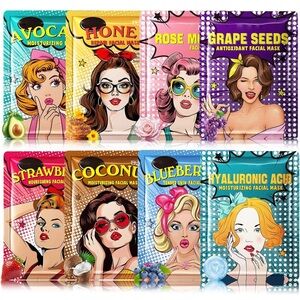 Hydrating & Nourishing 8pc Facial Sheet Masks